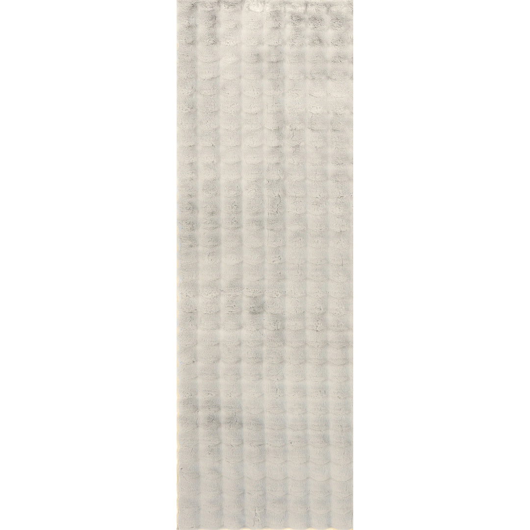 Jeni Solid Plush Machine Washable Area Rug