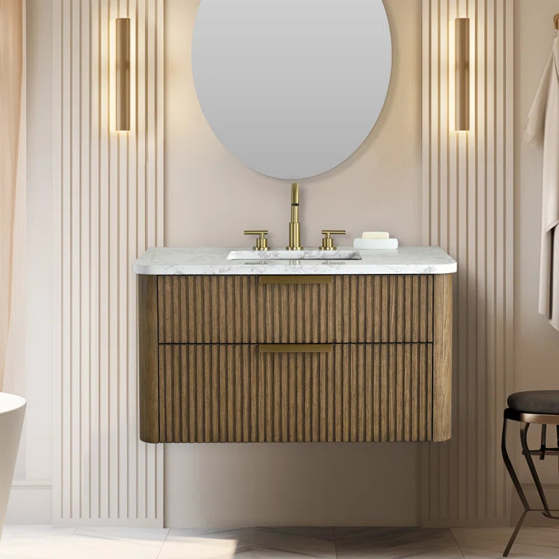 Liljan 36'' Wall-Mounted Single Bathroom Vanity