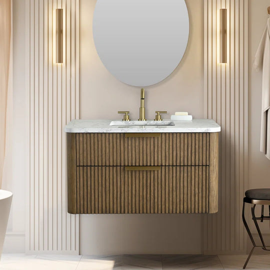 Liljan 36'' Wall-Mounted Single Bathroom Vanity