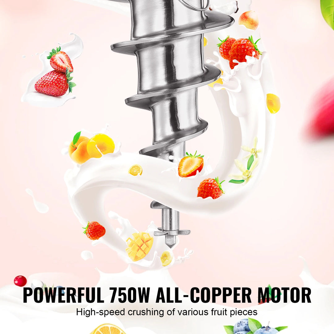 Ice Cream Blender, High-Speed Ice Cream Maker Mixer Stir Machine, Stepless Speed Adjustment