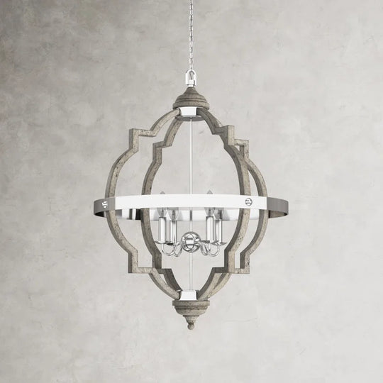 Freemont 4 - Light Dimmable Lantern Geometric Chandelier