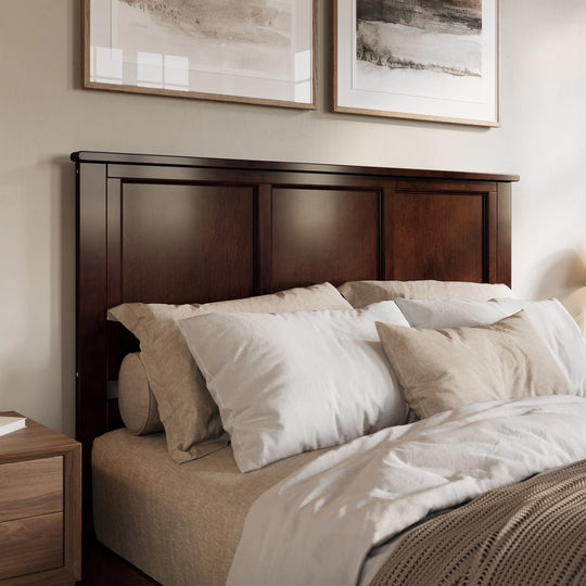 Charlotte Solid Wood Low Profile Platform Bed with Matching Footboard