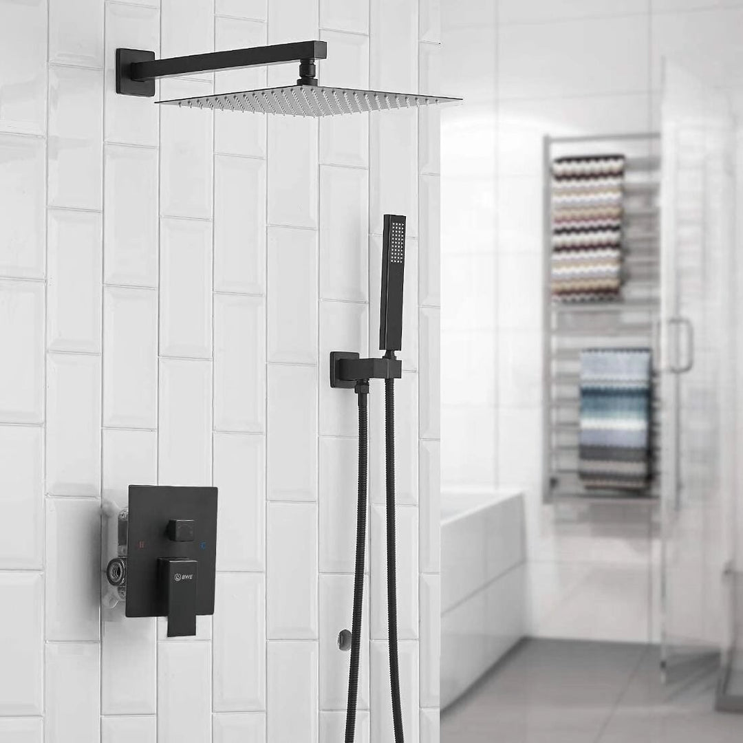 Rain Shower Faucet System Head Oil Rubbed Bronze with 10 Inch