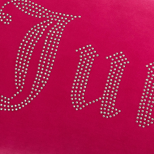 Silver Rhinestone Pillow 16" X 36"