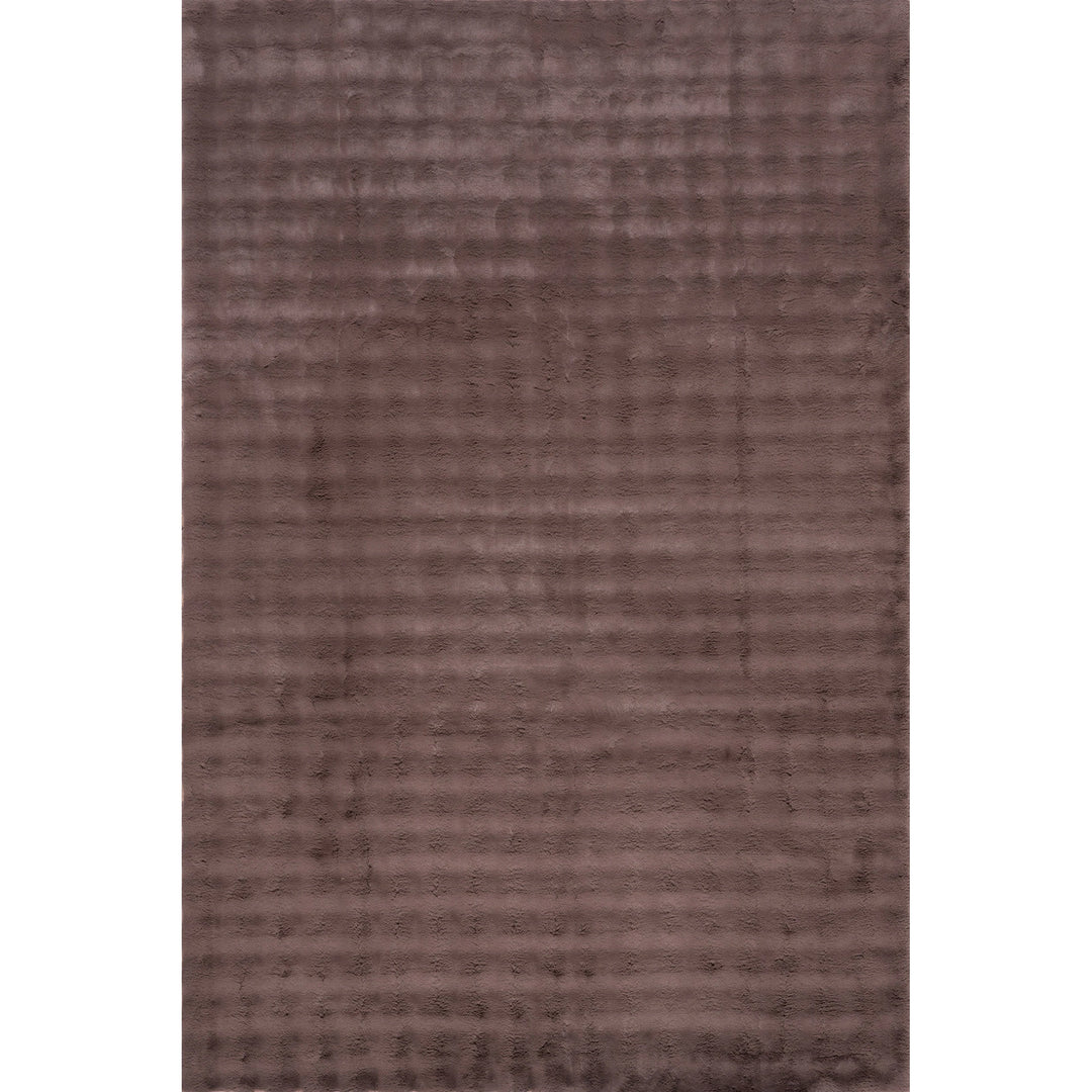 Jeni Solid Plush Machine Washable Area Rug