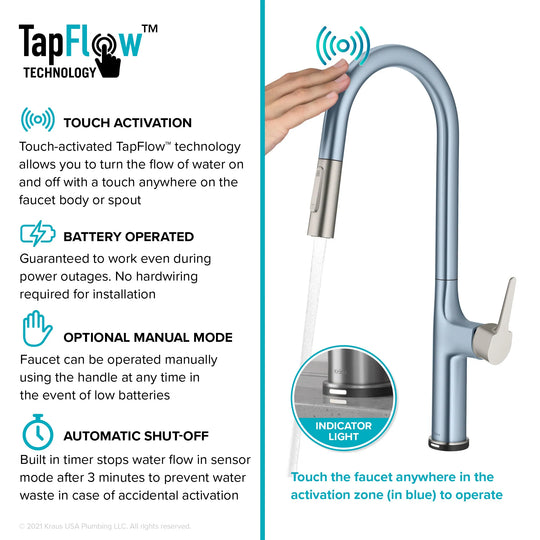 2-Function 1-Handle 1-Hole Pulldown Sprayer Brass Kitchen Faucet