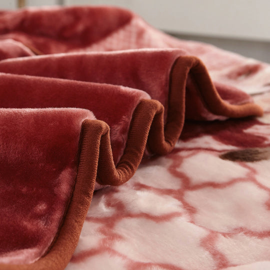 Heavy Korean Mink Fleece King Size Blanket, Christmas Gift for Parents