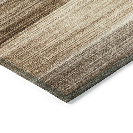 Machine Washable Indoor/Outdoor Geo Blocks Chantille Rug