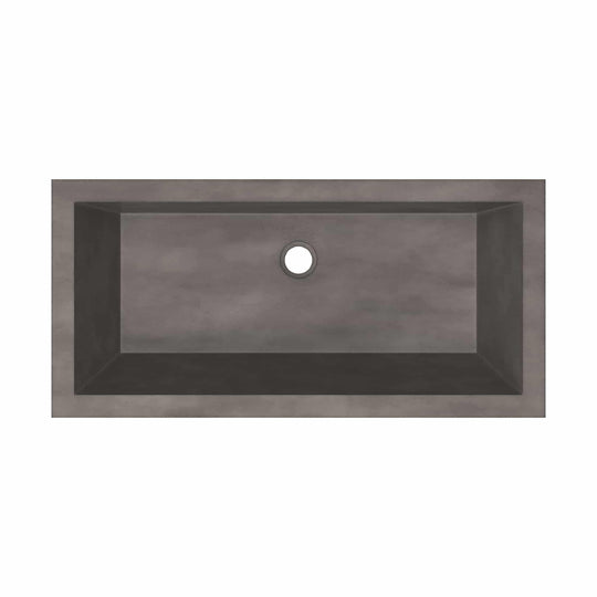 Arcata Nativestone Concrete Undermount Trough Bathroom Sink