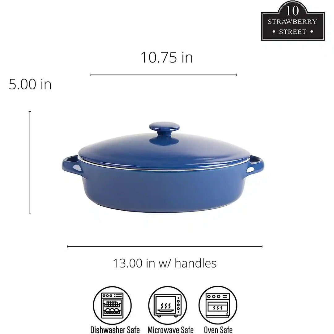 Sienna Covered Casserole 10" and 7" Bakeware Set