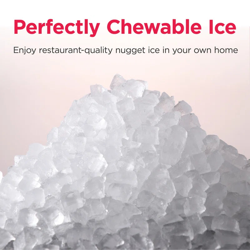Gallery, 33 Lbs. Countertop Ice Maker, Stainless Steel Accents, Nugget Shaped Ice
