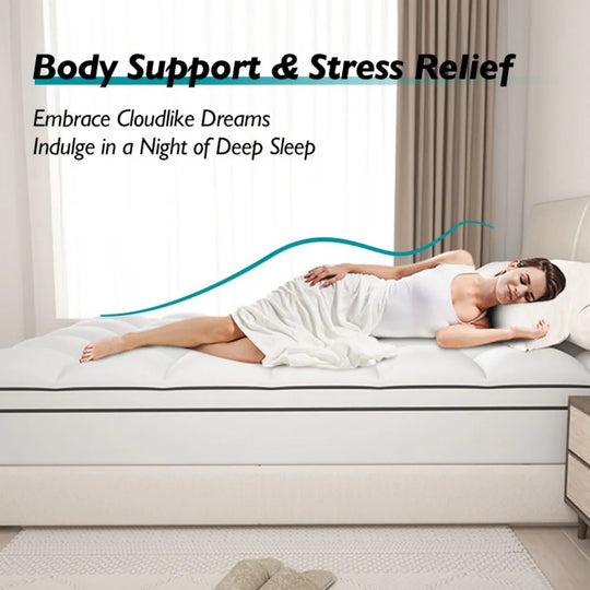 4 Inch White Memory Foam Mattress Covers