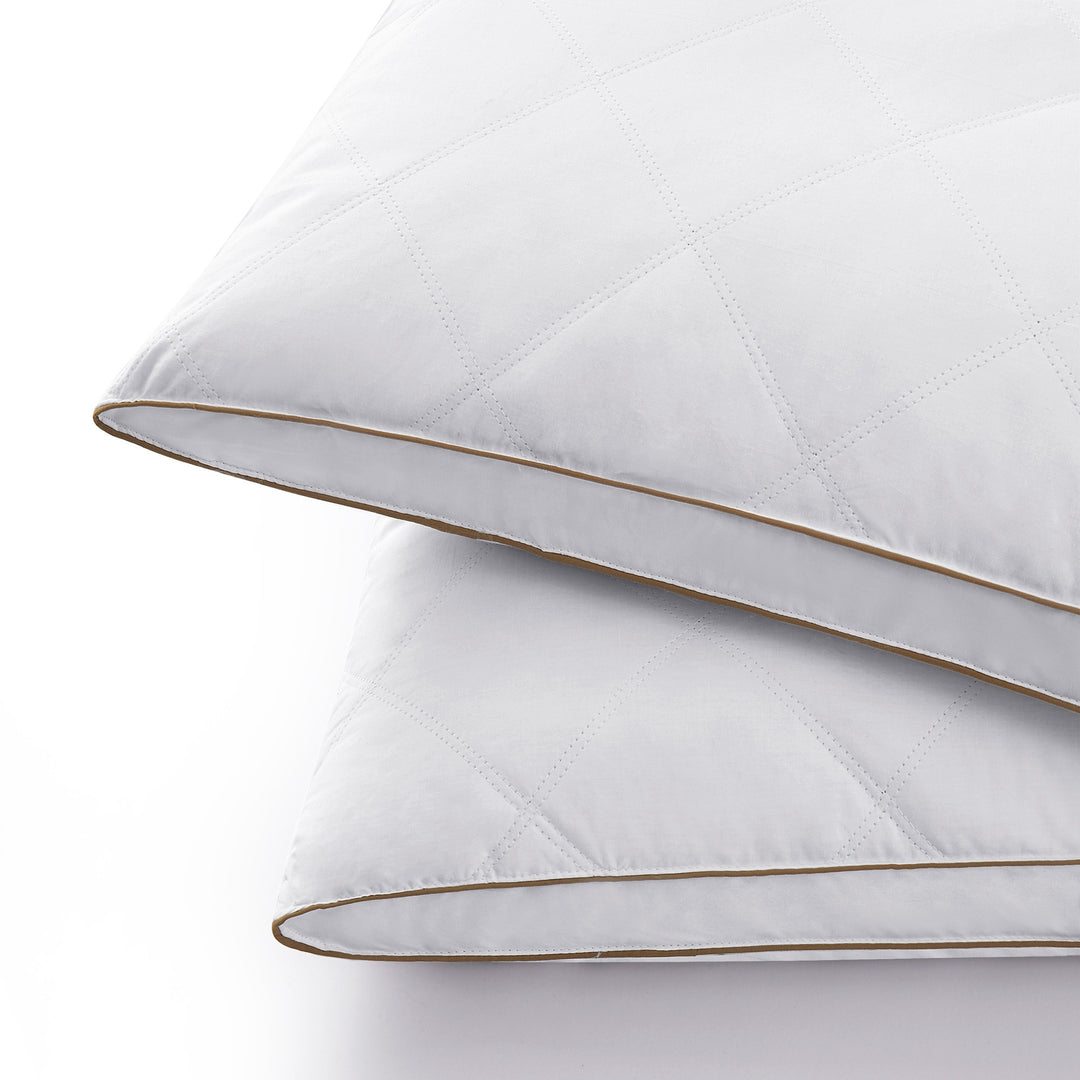 Medium-Firm 2-Inch Gusset Feather and down Pillows Set of 2