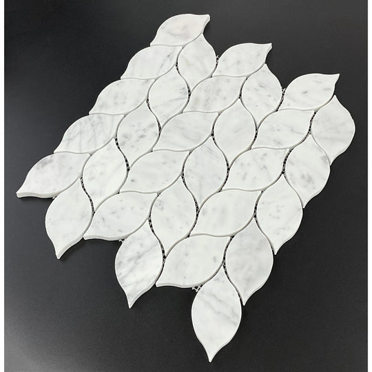 Marble Leaf Pattern Wall & Floor Mosaic Tiles