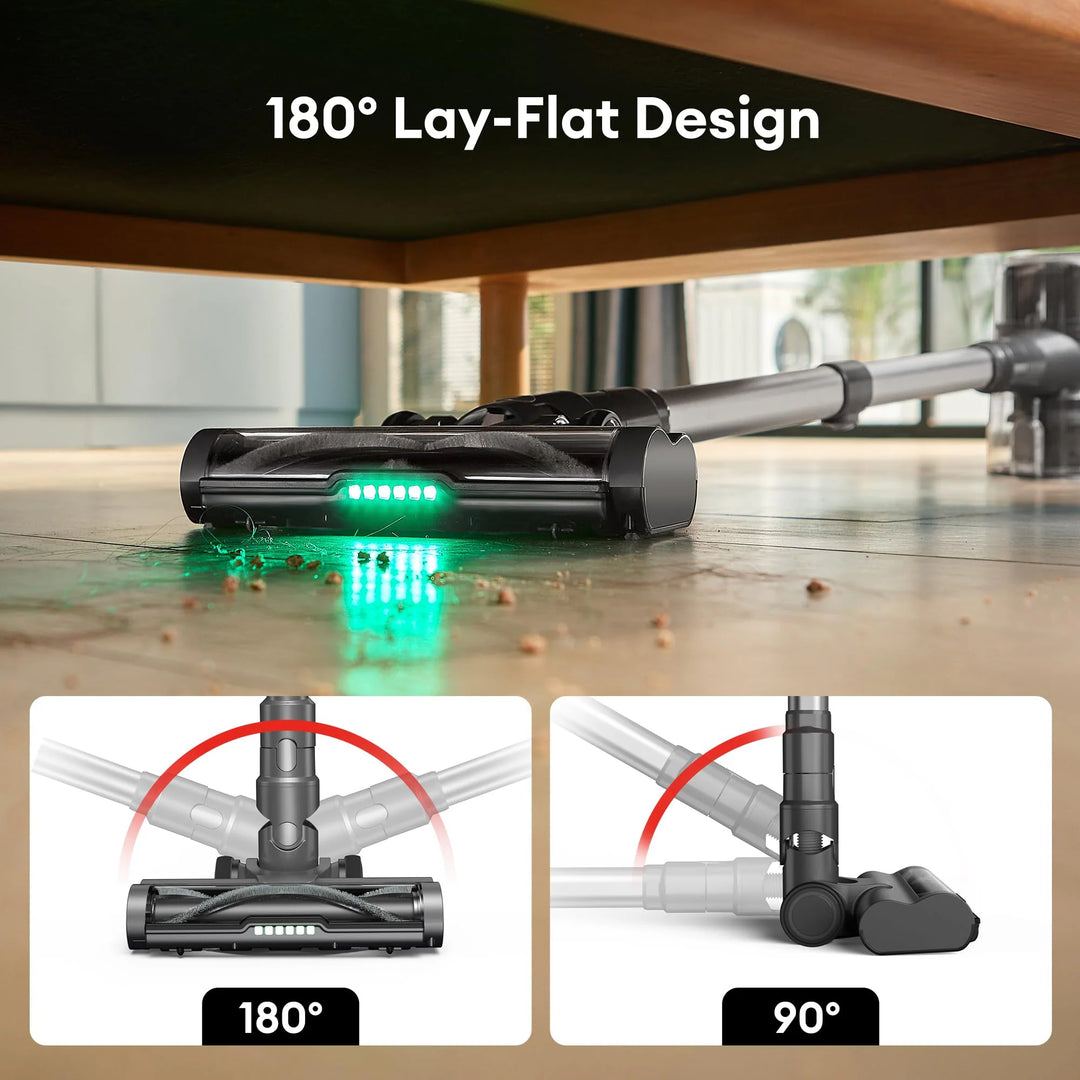 Cordless Vacuum Cleaner Stick Vacuum with LED Display Screen