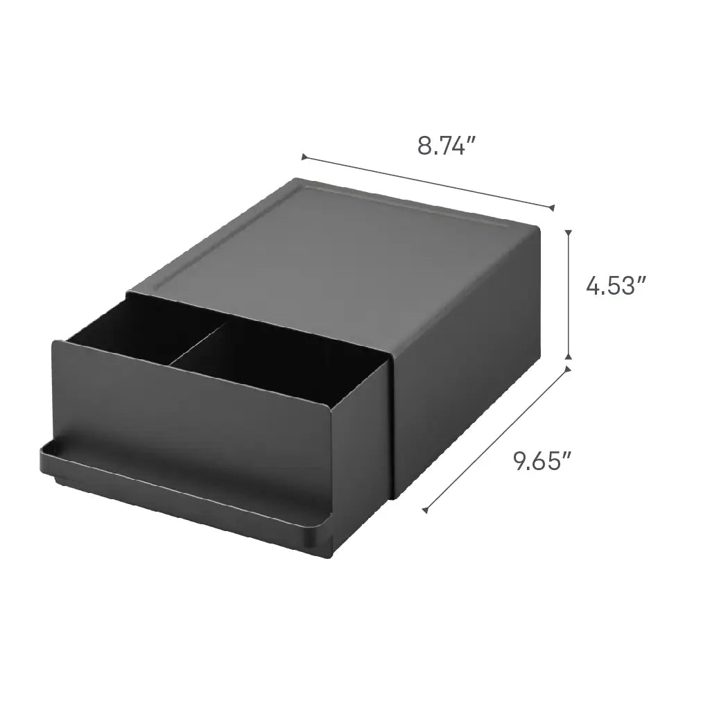 Countertop Rack with Drawer, Steel, Holds 11 Lbs - L 10.83 X W 8.74 X H 4.53 Inches