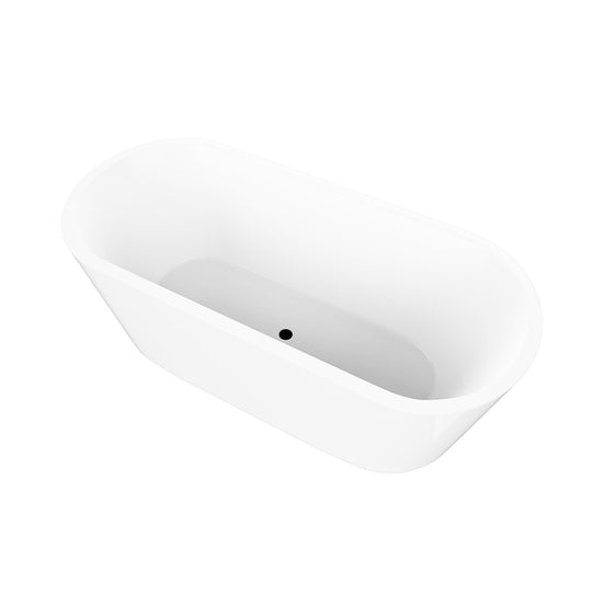 54" Acrylic Freestanding Soaking Bathtub