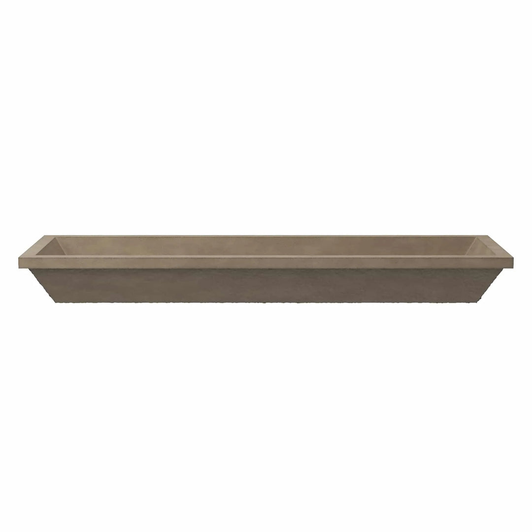 Arcata Nativestone Concrete Undermount Trough Bathroom Sink