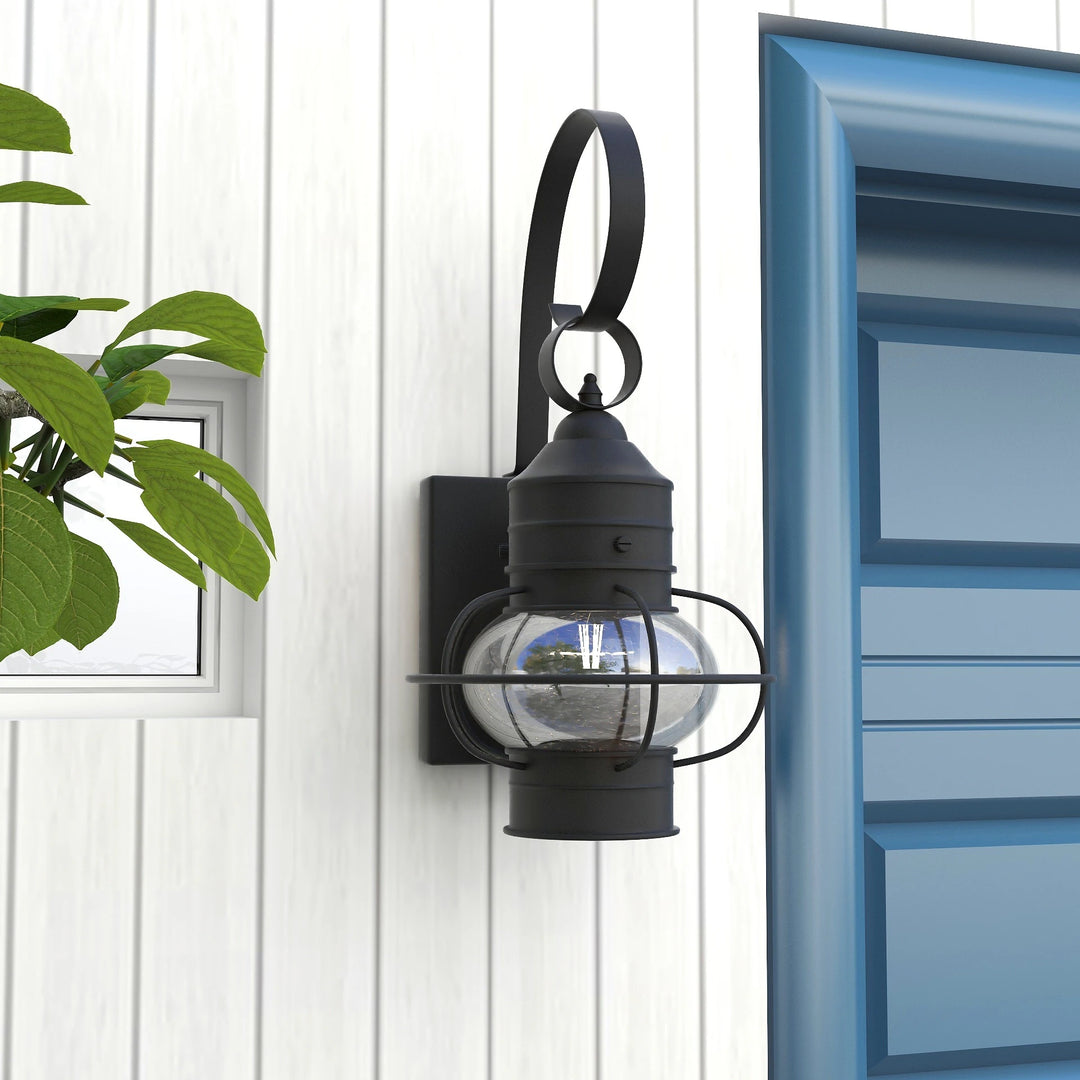 2 Pack 1-Light Outdoor Wall Lantern Lights Set - 9"X10.72"X17.51"