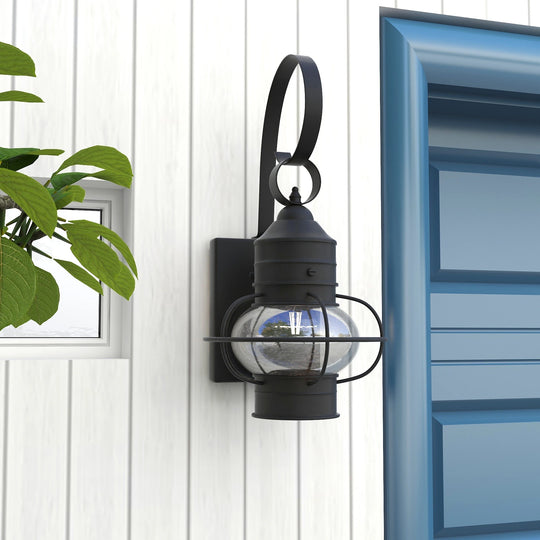 2 Pack 1-Light Outdoor Wall Lantern Lights Set - 9"X10.72"X17.51"