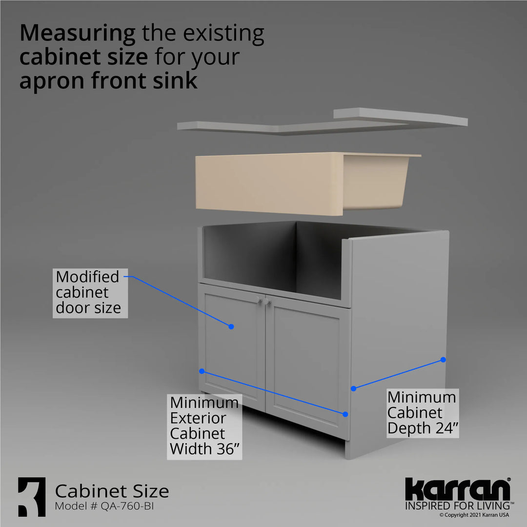 Farmhouse/Apron-Front Quartz Double Bowl Kitchen Sink