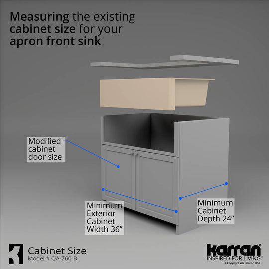 Farmhouse/Apron-Front Quartz Double Bowl Kitchen Sink