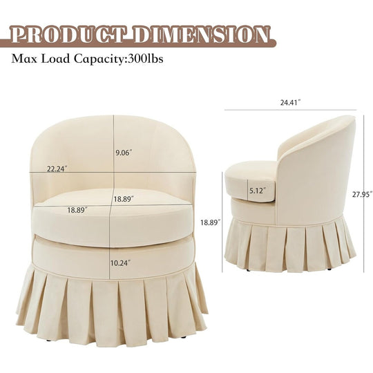 Mid-Century Armchair, Cozy Makeup Chair, Comfy Chair
