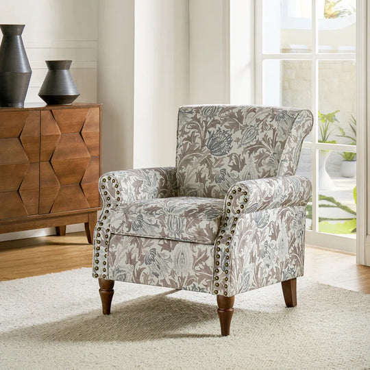 Asul Armchair with Nailhead Trim