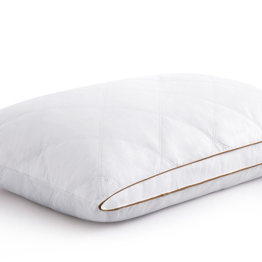 Medium-Firm 2-Inch Gusset Feather and down Pillows Set of 2