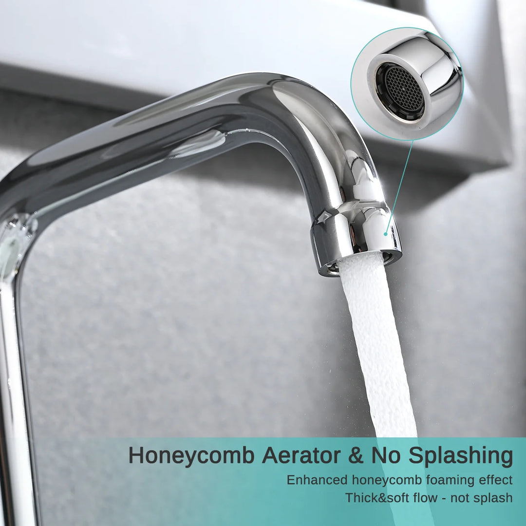 8 Inch Luxury Widespread Bathroom Sink Faucet with Pop-Up Drain