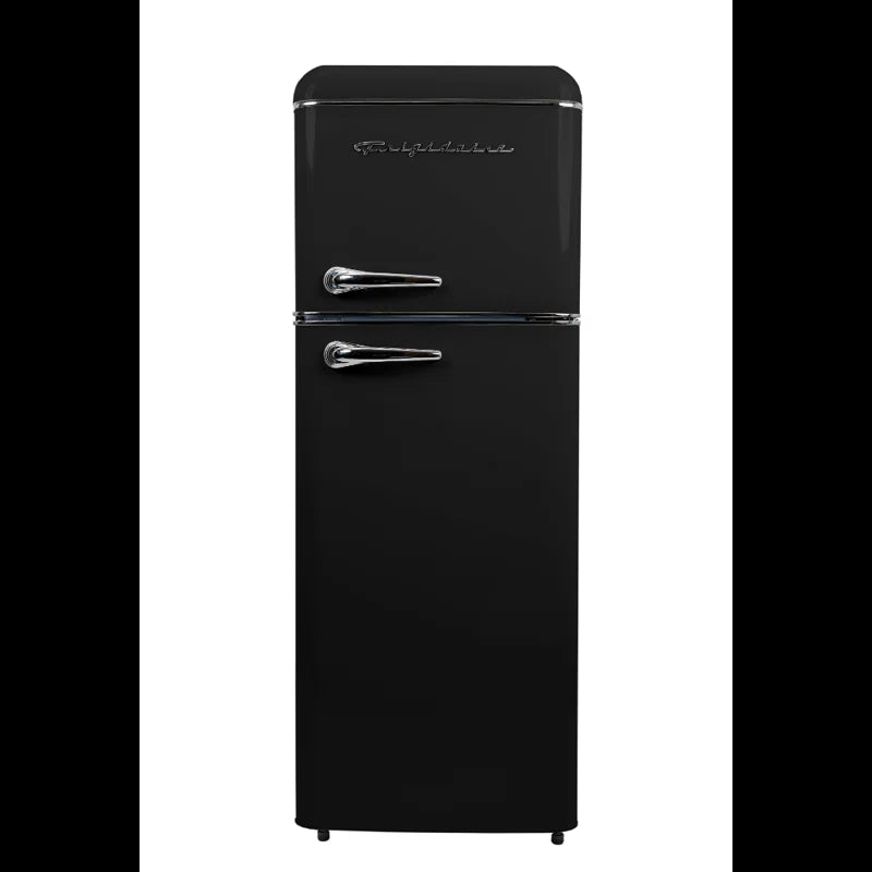 7.5 Cu. Ft. Capacity Retro Fridge Freezer Combo, Upright Fridge Freezer Combo, Apartment Size