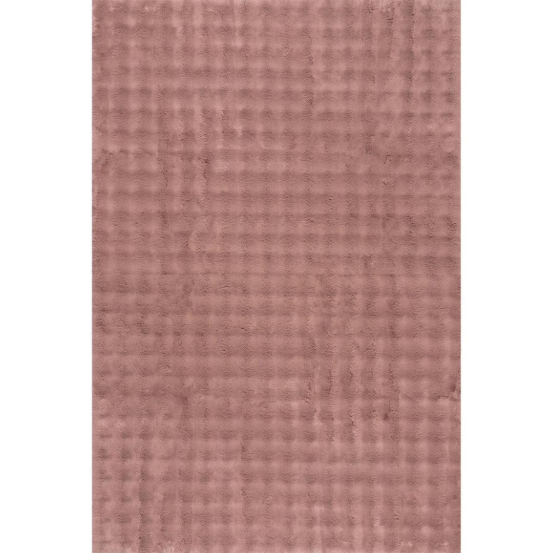 Jeni Solid Plush Machine Washable Area Rug