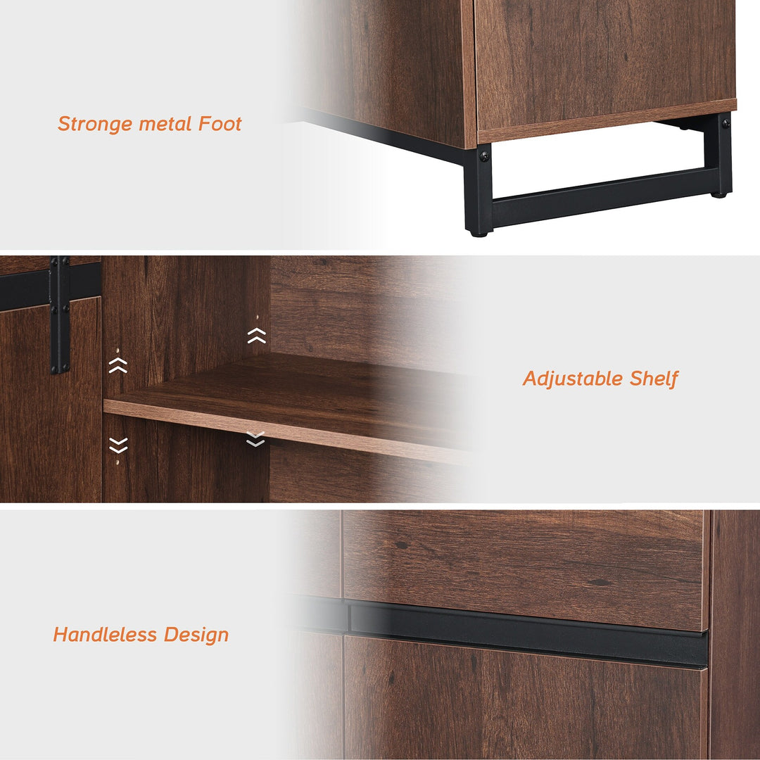 Modern TV Stand for Tvs up to 120 Inches, 4-In-1 Media Console with 6 Drawers and Adjustable Shelves, Entertainment Center