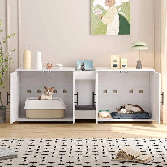 Dyte Medium Density Fiberboard (MDF) Litter Box Enclosure