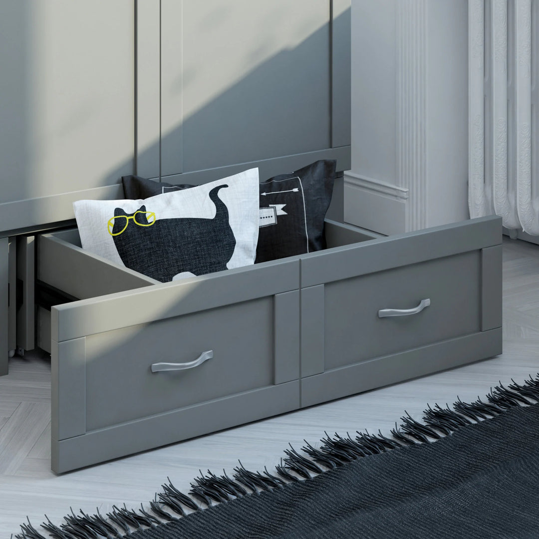 Hamilton Murphy Bed Chest with Mattress and Storage Drawer