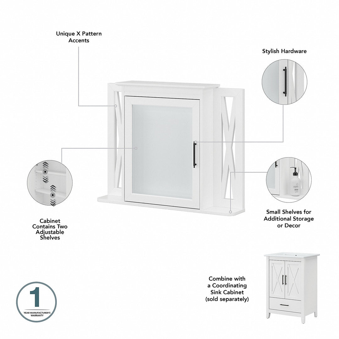 Key West 64W Double Vanity with Sinks and Storage by