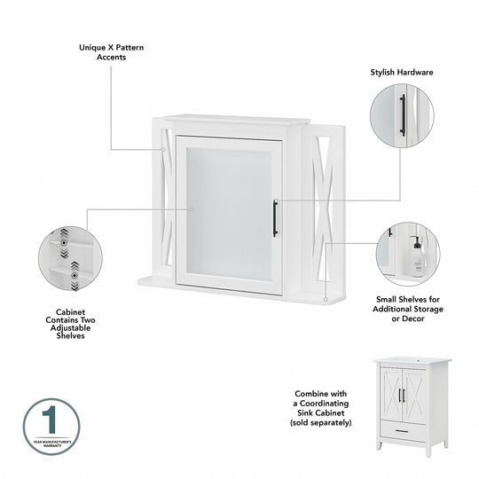 Key West 64W Double Vanity with Sinks and Storage by