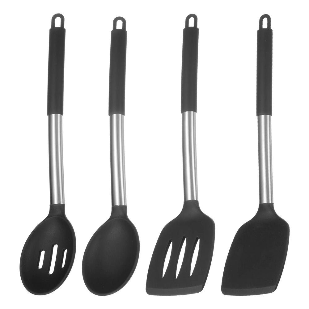 Silicone Cooking Spatulas and Spoons, Heat Resistant Cooking Utensils Set