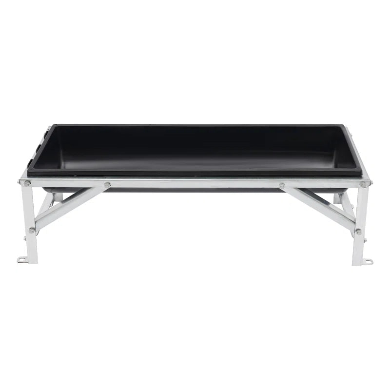 Livestock Feed Trough Long Large Capacity Feeder with Stand
