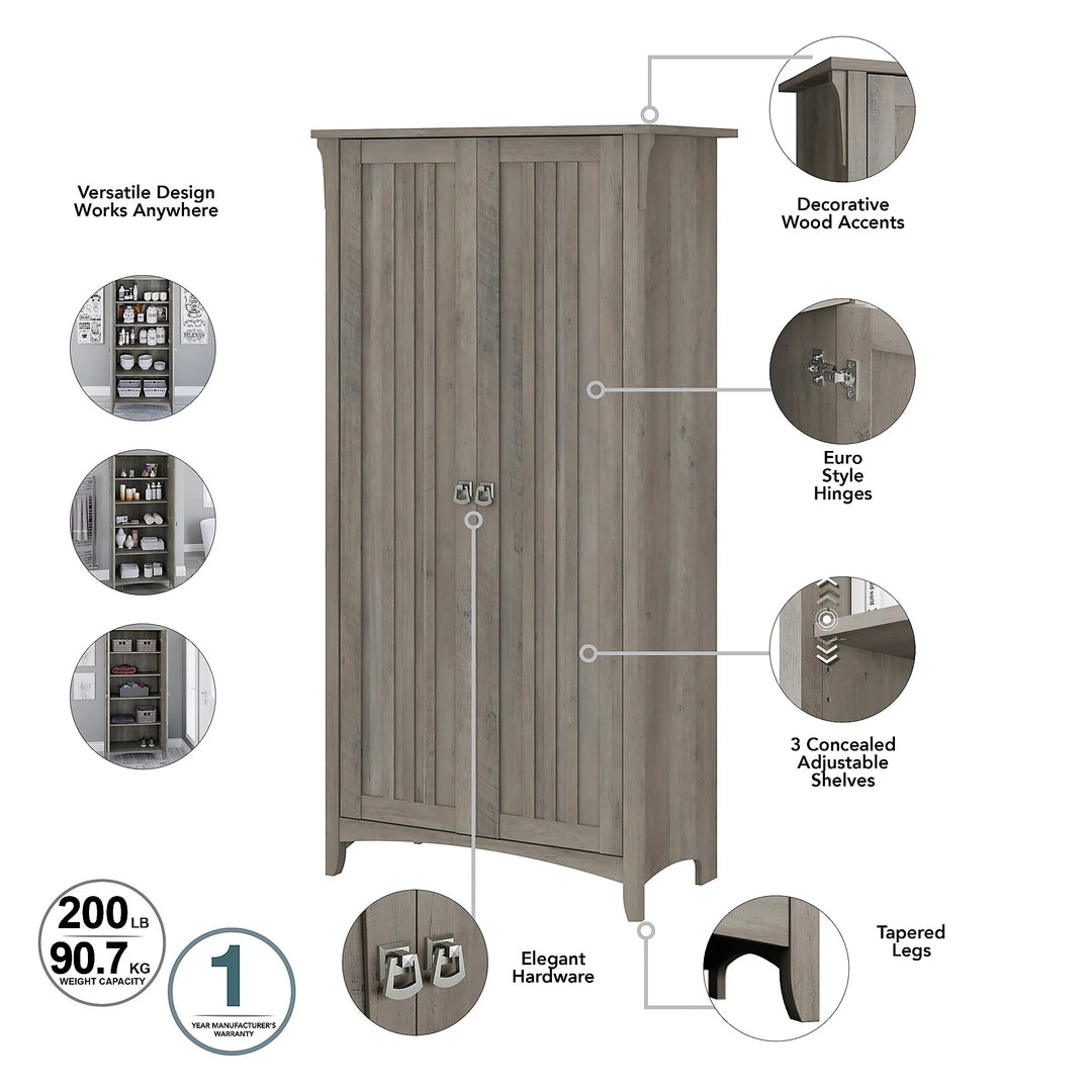 Salinas Bathroom Storage Cabinet with Doors by