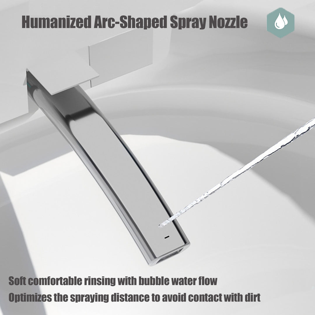 Smart Toilet Bidet with Built-In Tank Auto Open Lid Soft-Closing Heat Seat Auto/Blackout Flush