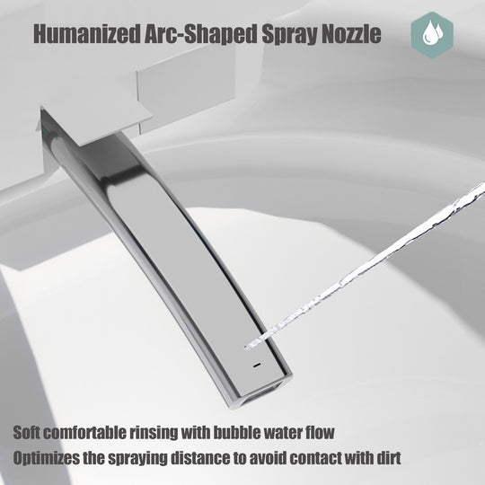 Smart Toilet Bidet with Built-In Tank Auto Open Lid Soft-Closing Heat Seat Auto/Blackout Flush