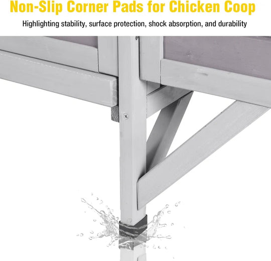 Chicken Coop for 2 Chickens Home Ues Outdoor Small Wooden Chicken House with Expandable Run for Poultry Duck Coop Pull Out Tray Quail Cage, Hen Habitat