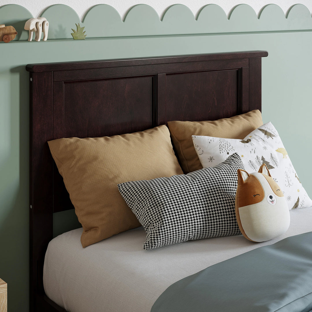 Charlotte Solid Wood Low Profile Platform Bed with Matching Footboard