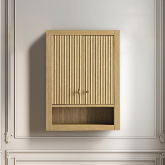 24 "Wall Mounted Bathroom Storage Cabinet with Soft Close Doors