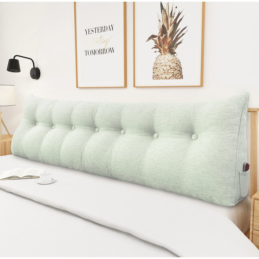 Bed Rest Wedge Reading Pillow Headboard Back Support Cushion