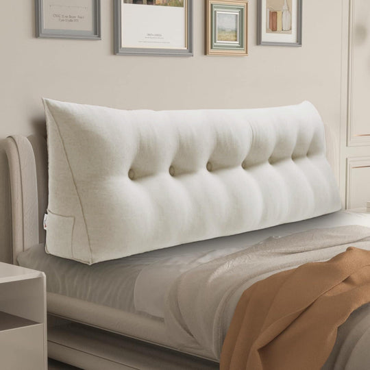 Bed Rest Wedge Reading Pillow Headboard Back Support Cushion