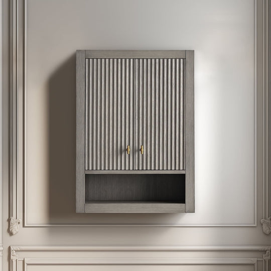 24 "Wall Mounted Bathroom Storage Cabinet with Soft Close Doors