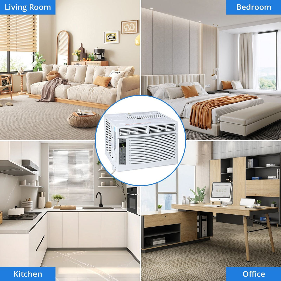 6000Btus Window Air Conditioner Units Fast Cooling 250 Sq.Ft.