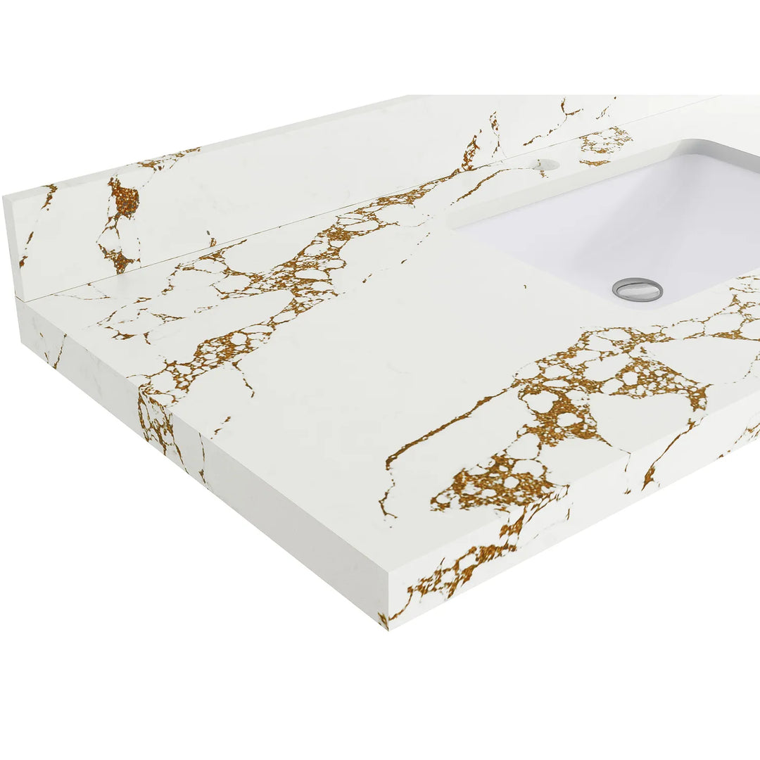 Willow Collection 84 in W X 22 in D X 36 in H Boston Double Bowl Sink Bathroom Vanity with Countertop